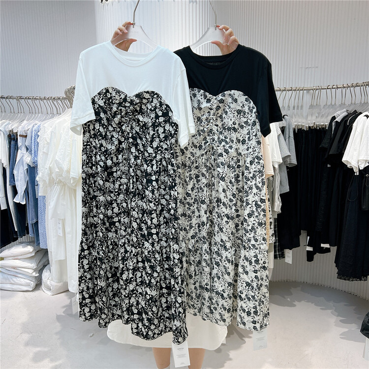 [her tell] stitching fashion minority dress 5168# XYJ