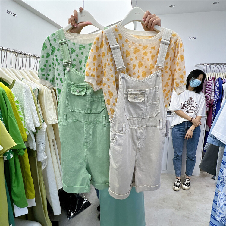 【BORAN】基礎百搭簡約背帶褲  7216#  XYJ