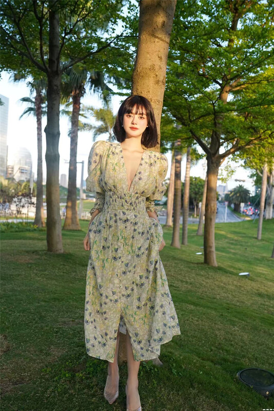 [Bala Bala] floral temperament versatile dress 6375# PCZ