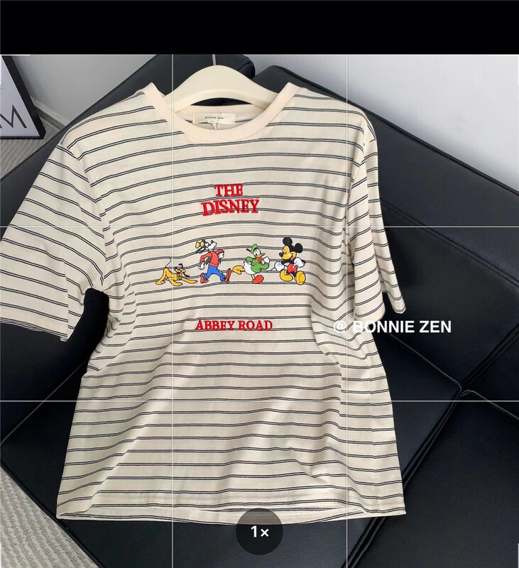 [Bonnie] Mickey embroidery fashion short sleeve T-shirt 2302# XYJ
