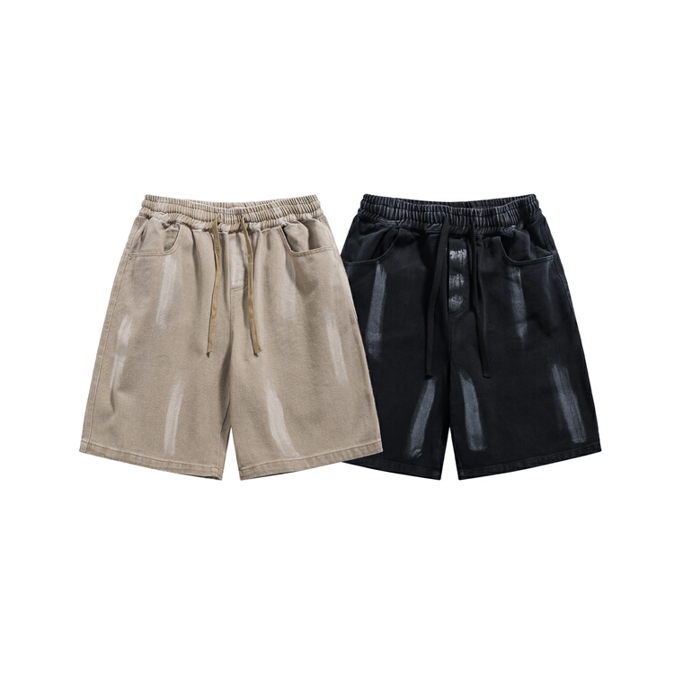 New in early summer! [Tess] men's washing work clothes five point casual shorts losk2472# ZZL