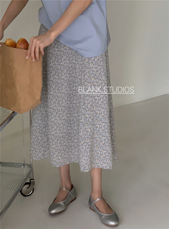 New in early summer! [blank] Vintage elegant floral skirt 532335# WPL