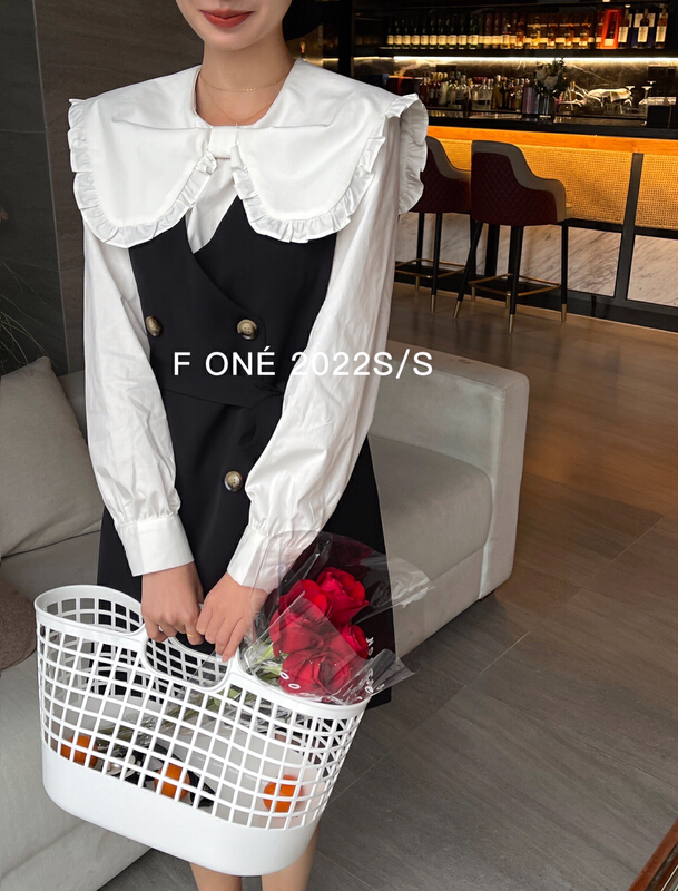 goods in stock! New in early summer! [f one] sweet and lovely baby collar bow tie versatile shirt 56213# WPL