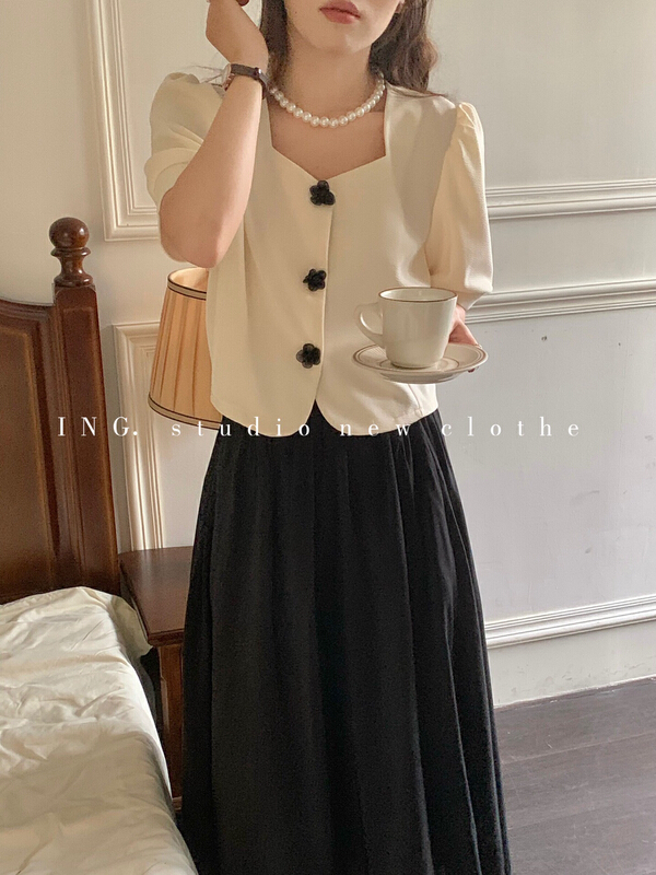 New in early summer! [ing] sweet aging Vintage shirt 7669# HBx