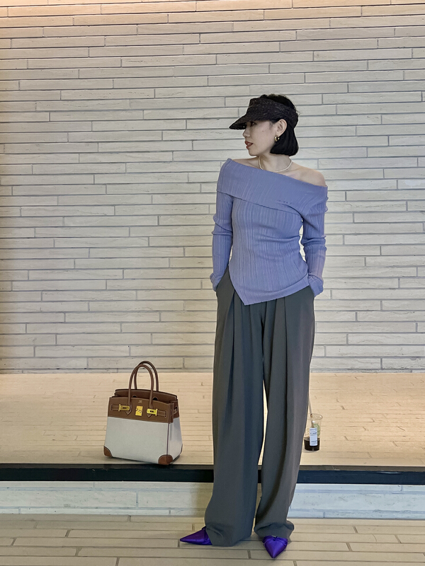 Original price 108.99! New year in early spring! [cotton candy] lazy pleated high waist trousers 22s012# XJ