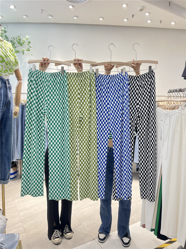 New year in early spring! [iris iriisy] Korean loose check casual pants 5239# LSL