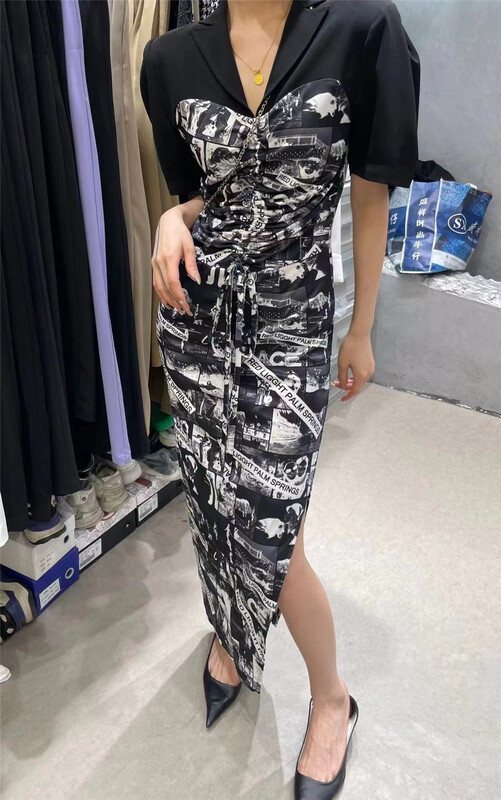 [naisha beard] Korean slim slit dress ys1-6188# CLS