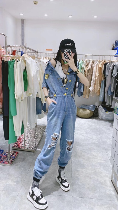 New in early summer! [Dani] Korean versatile denim Jumpsuit aj150# zyh