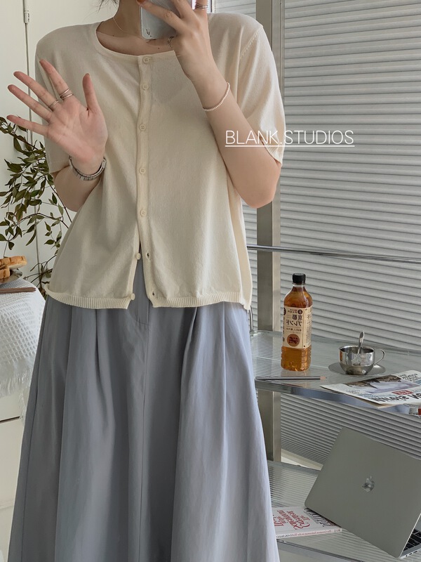 New in early summer! [blank] trendy Korean style net version versatile shirt 552007# WPL