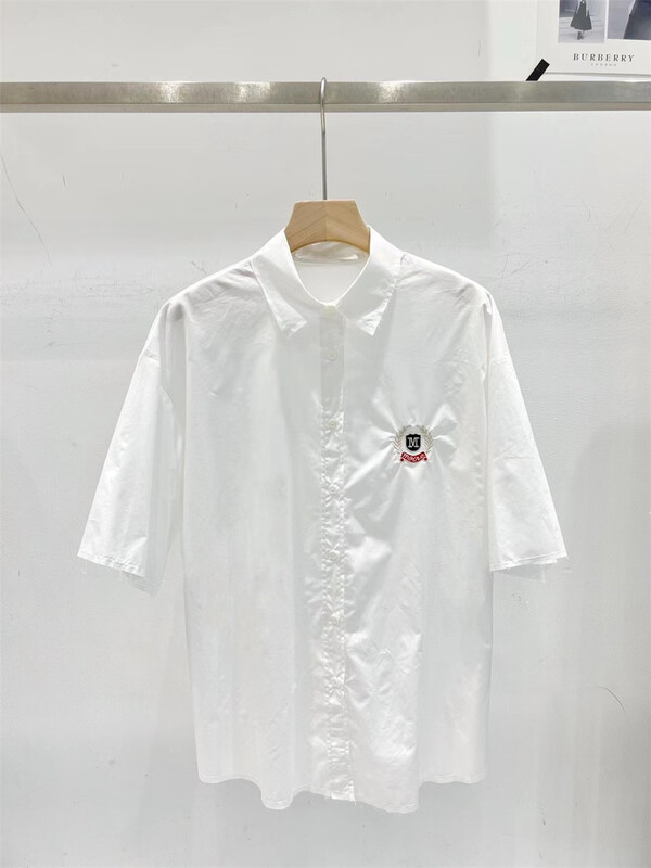 New in early summer! [td] casual embroidery short sleeve shirt c005855# XJ