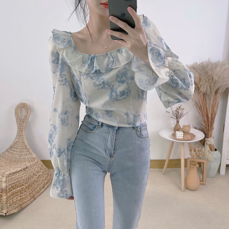 New year in early spring! [HH] Korean versatile shirt 222166# LSL