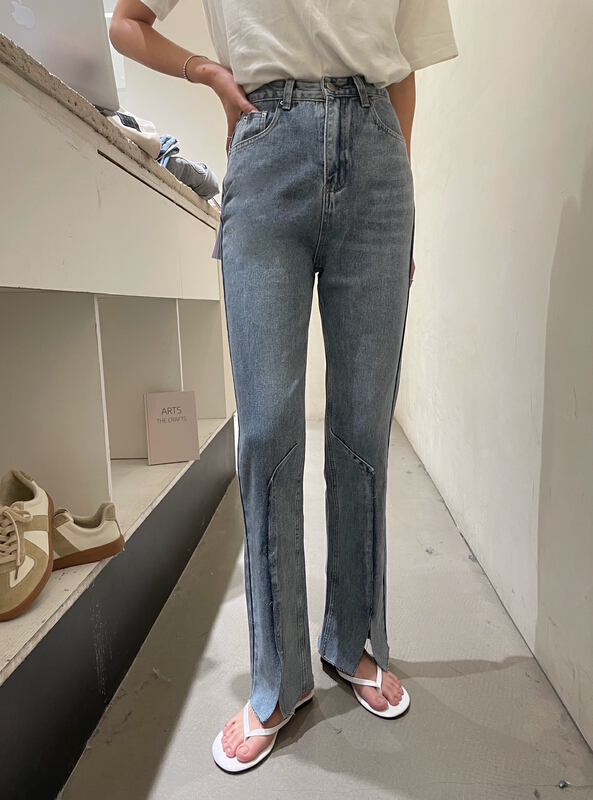 New year in early spring! [hey & Momo] split flare jeans 68010# ll