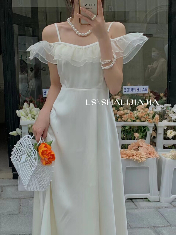[LS] French style strapless dress 2668# WPL