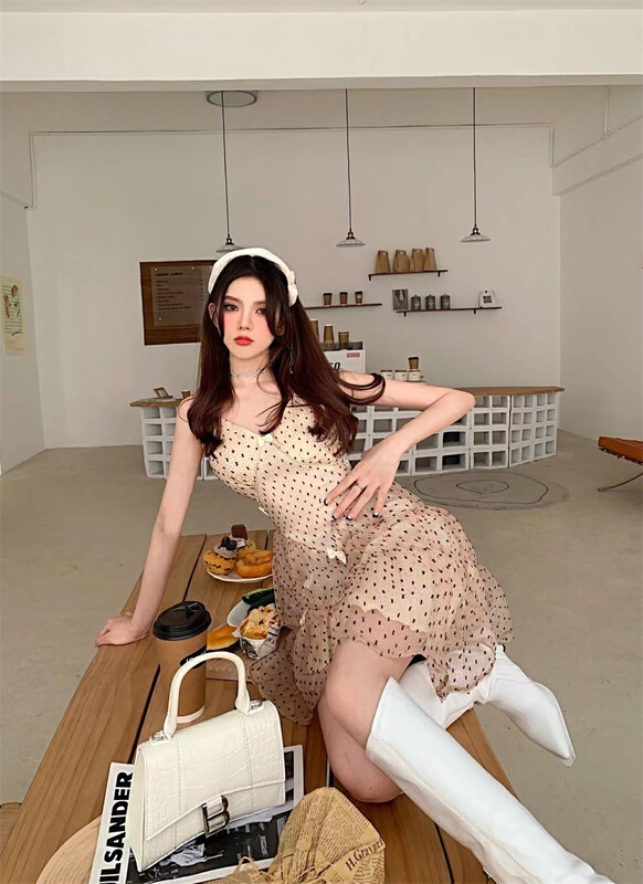 [rich man] suspender lady dress 1104# PCZ