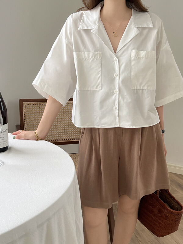 New in early summer! [cocoa] Korean versatile fashion shirt (only shirts) 3511# L