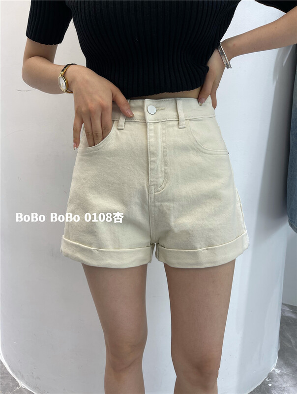 [Bobo] Korean casual skinny denim shorts 0108# cqw