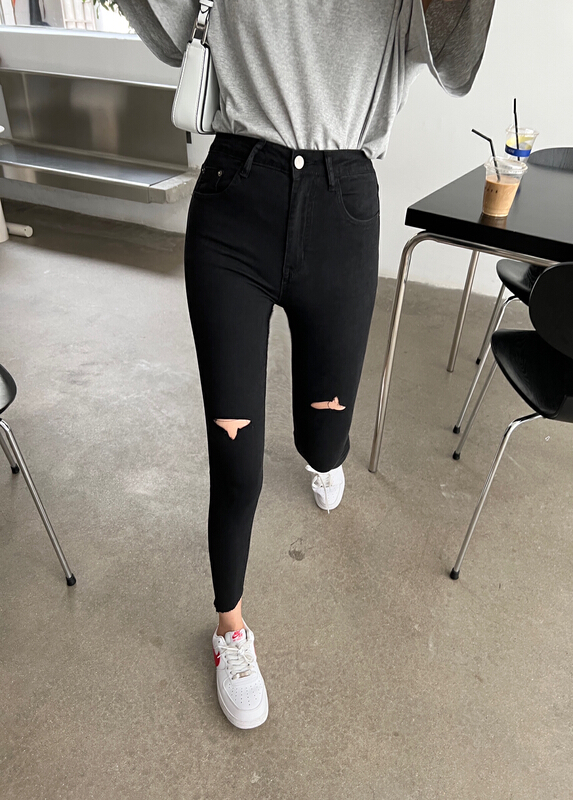 【HAKIE】Slim slim and simple jeans 88867# OZQ