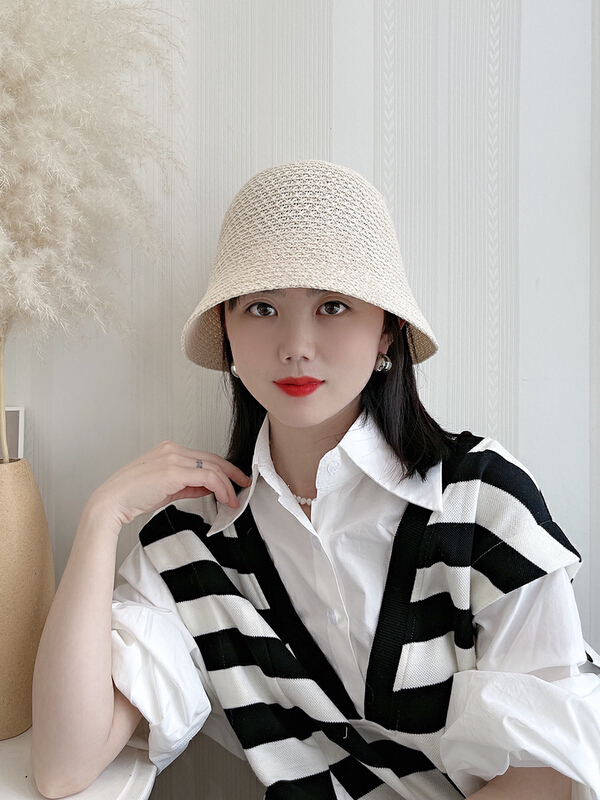 [aestheticism hat industry] Korean woven fisherman hat 3062# LSL