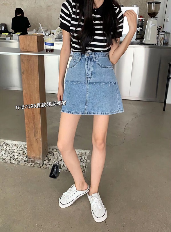 New in early summer! [T.H] Korean version of foreign style featured skirt pants 67095# LSW
