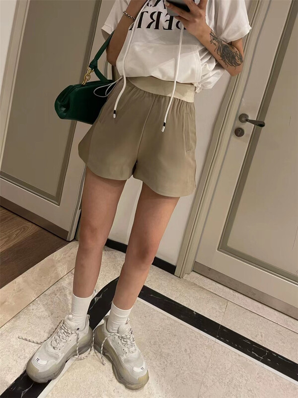 New in early summer! [jvv sister] elastic waist versatile loose casual shorts 2735# zxl
