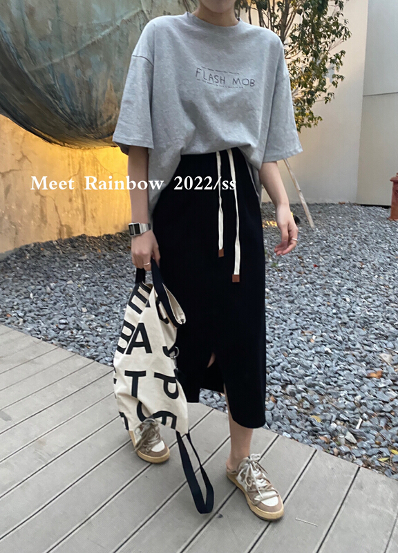 goods in stock! New year in early spring! [Meet Rainbow] Korean style comfortable skirt 11785# LSL