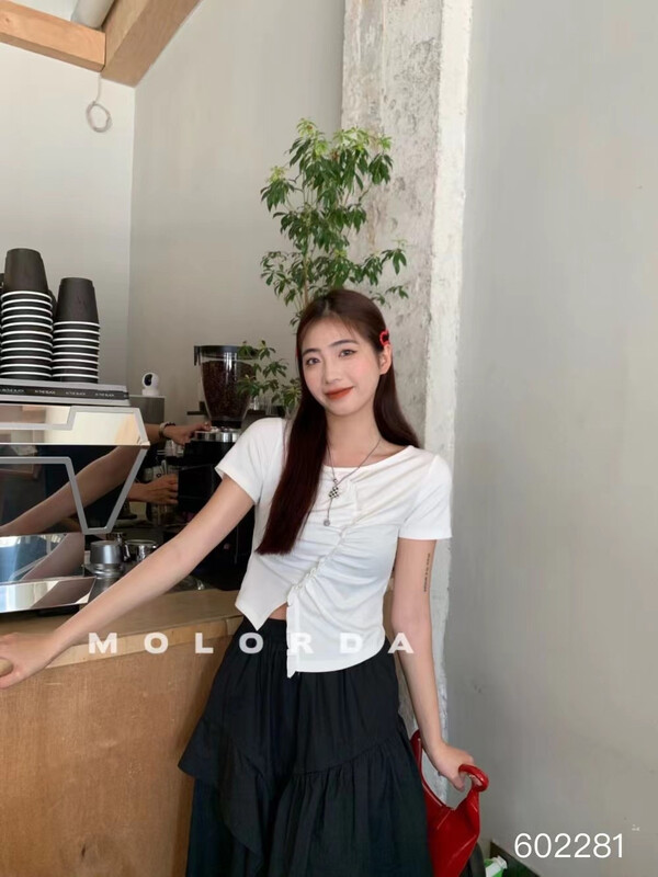 goods in stock! New in early summer! [Zhu en] Korean design short shirt 602281# XYY