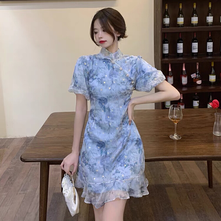 [Huaxi] Chinese style cheongsam slim dress 9038\pcz