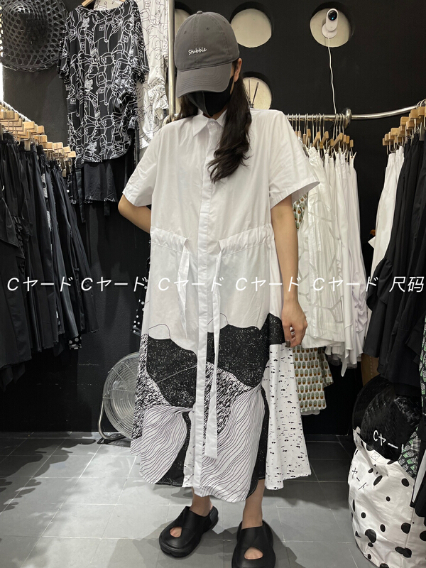 New in early summer! [size] Vintage Abstract print dress 1102# LSW