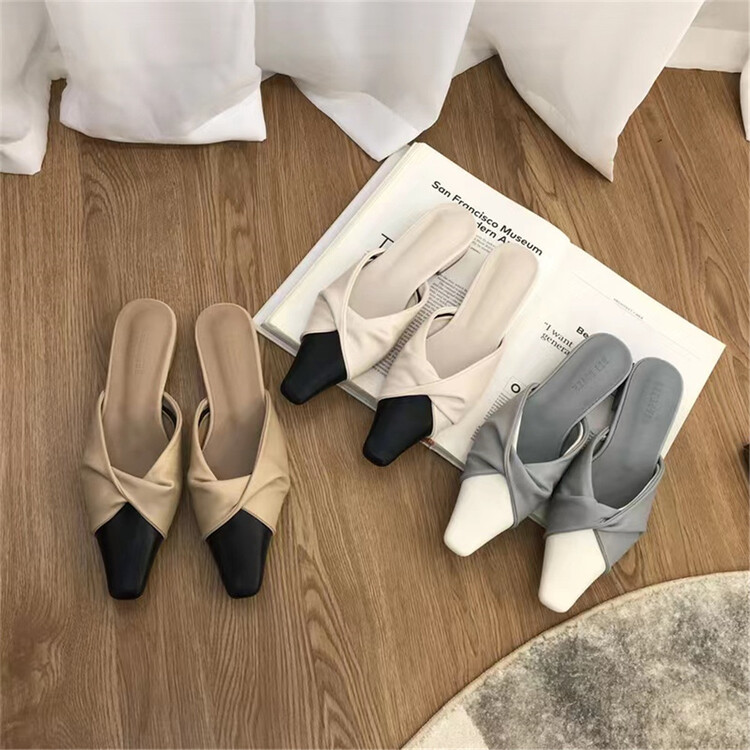 goods in stock! New year in early spring! [DS. Gift] fashion small fragrance color matching low flat heel shoes 5098# LSL