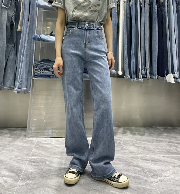 New year in early spring! [- 5kg] elastic straight jeans 3003# ll