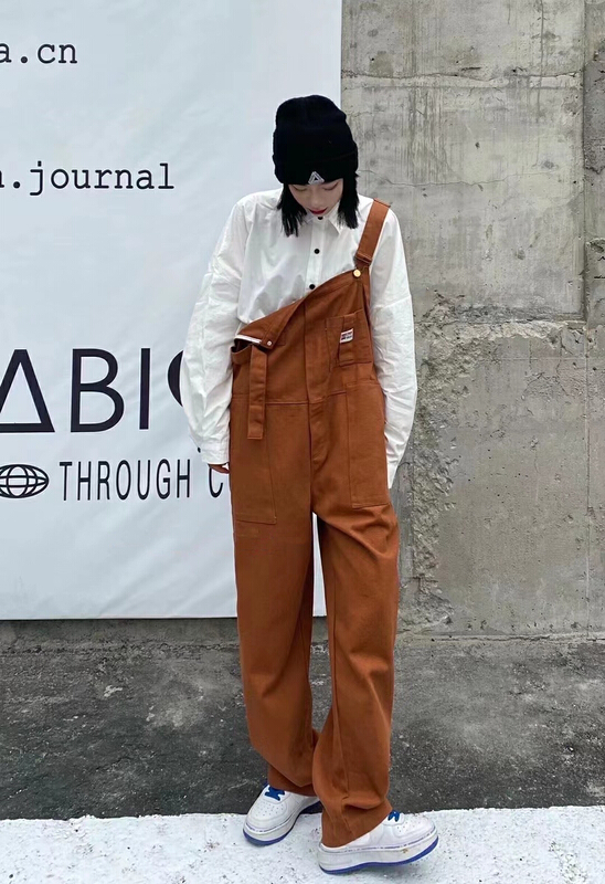 [da. 7] label washing denim suspenders 2290# LSL
