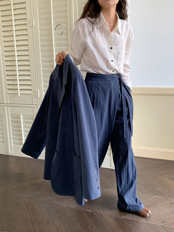 Early spring! [Tn] new simple casual pants gn6007# cqw