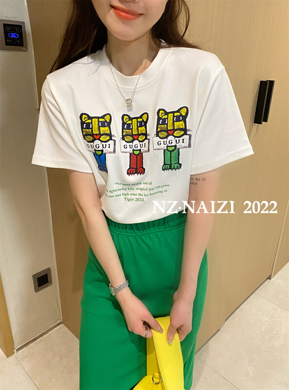 New year in early spring! [Naizi] Korean embroidered short sleeve T-shirt 8028# ozq
