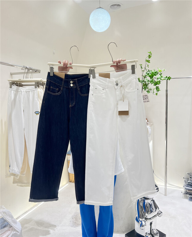 New in early summer! [cuvvi] simple and loose Korean jeans 11315# LSL