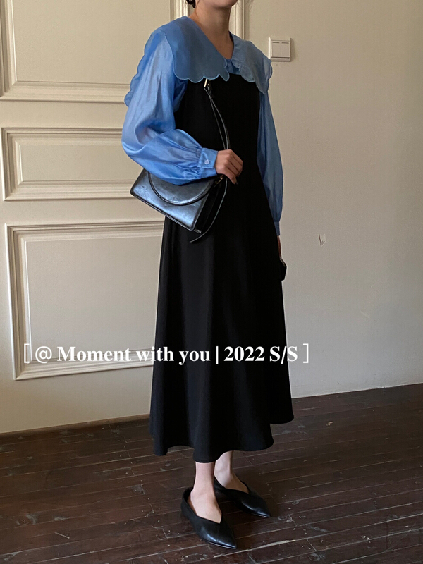 Live broadcast ⑧! [moment with you] French Hepburn Pleated Dress t0063-j# LSW