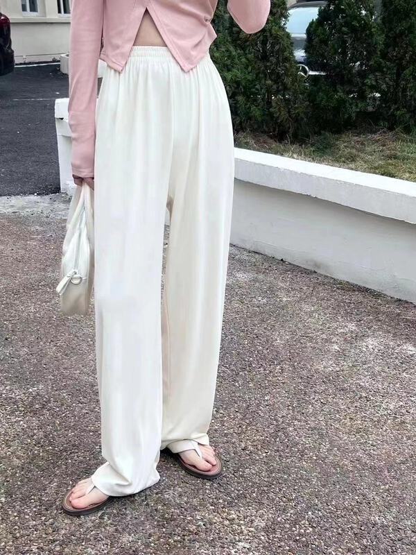New in early summer! [Pauline] Korean version simple solid color loose casual pants 9960# ll