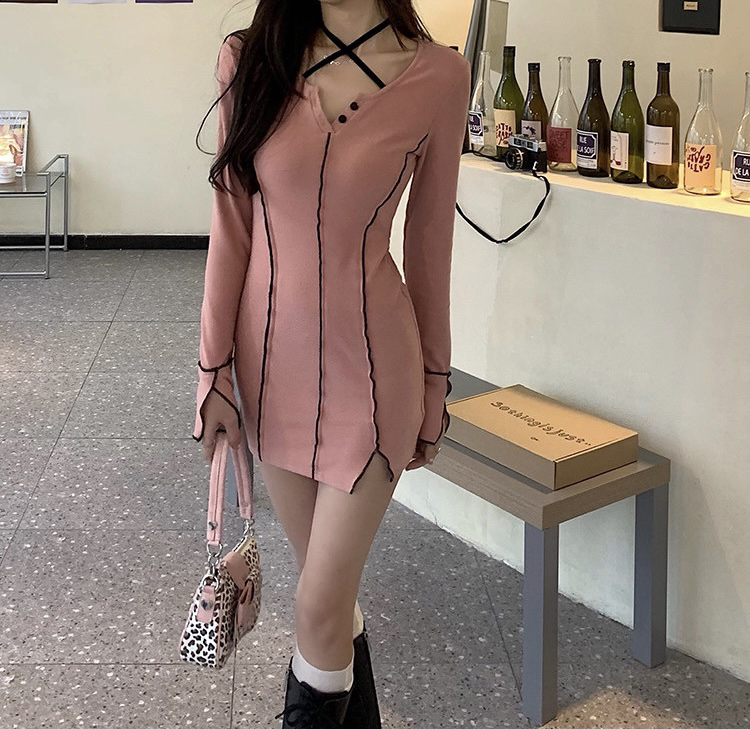 New year in early spring! [RM. HH] niche versatile slim dress 253# ozq