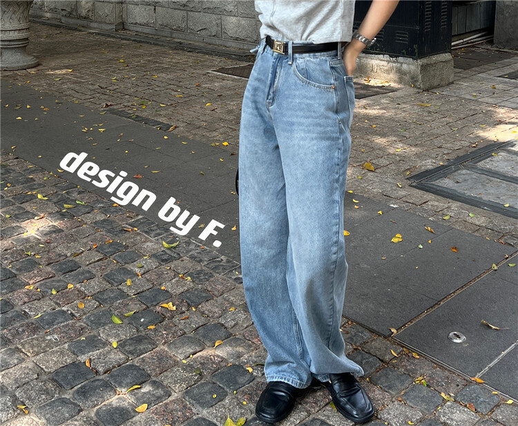 goods in stock! New in early summer! 【F】 Korean straight jeans 5002# zxx