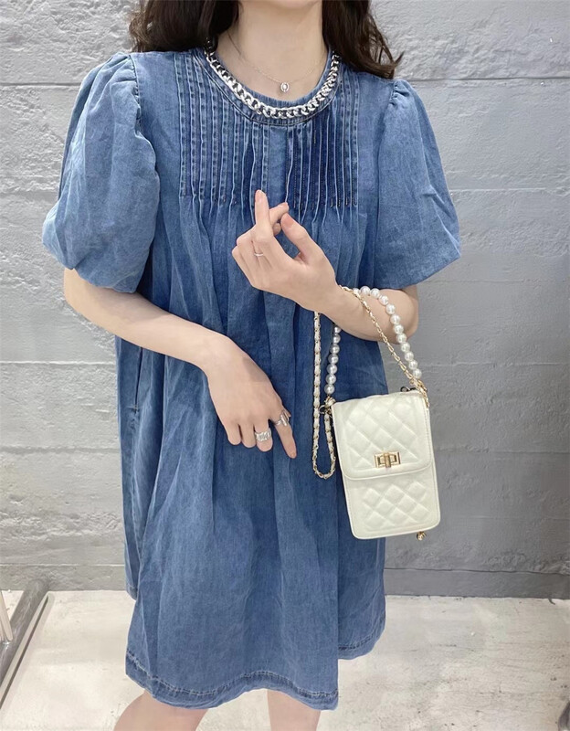 New in early summer! [mm9] vintage fashion versatile dress 6037# XYJ