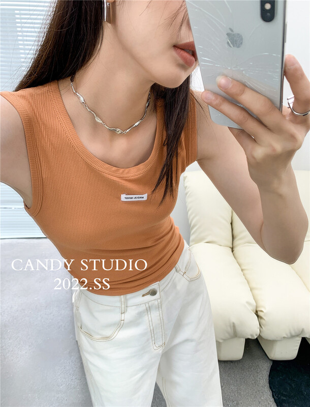 New year in early spring! [candy] round neck fashion Korean vest b3017# ll