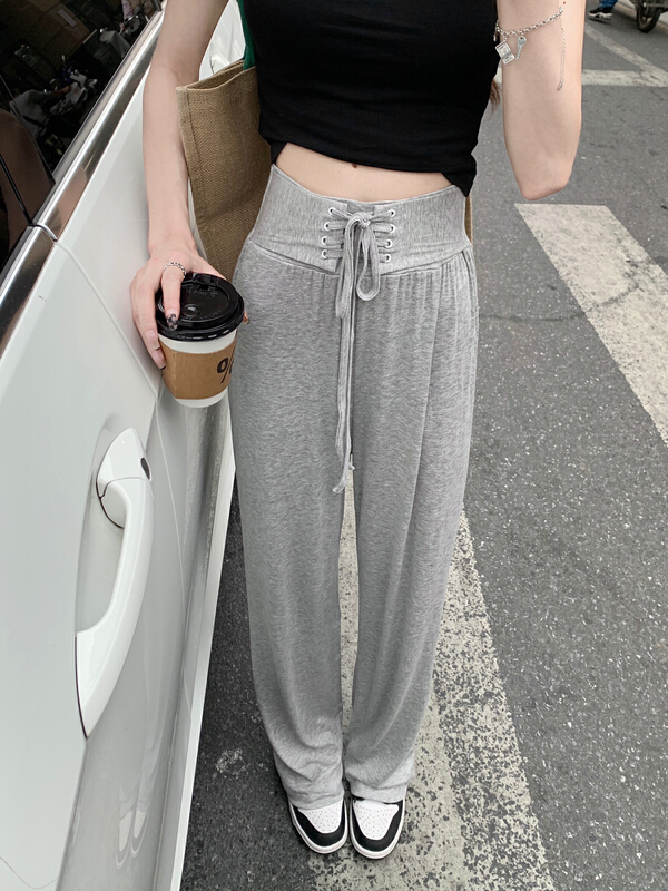 [solid] wide leg