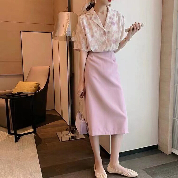 New year in early spring! [Tongtong] minimalist solid color versatile skirt 69210# hjy