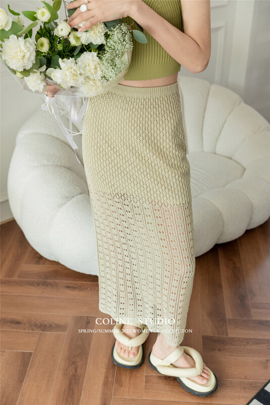 New year in early spring! [Coline] hollow out fashion Korean skirt c2104a# hyy
