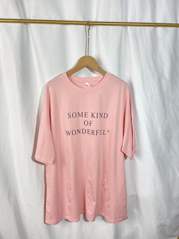 New in early summer! [Yi show shop] Korean alphabet printed Casual Short Sleeve T-shirt 954# Cl