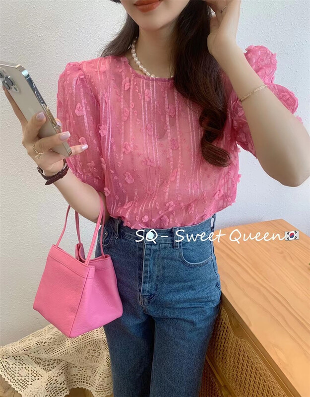 goods in stock! New in early summer! [sq] Korean Short Sleeved pullover shirt 8819# zxx