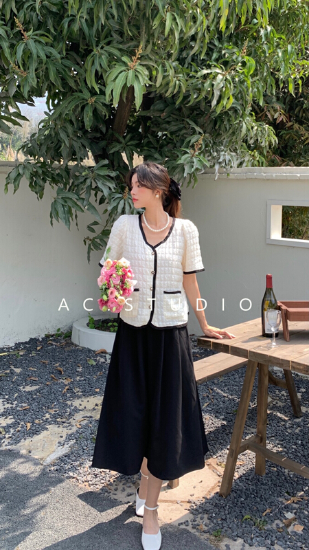 Original price 62.04! New in early summer! [A.C] Korean Hepburn style breasted shirt 11022# LSL