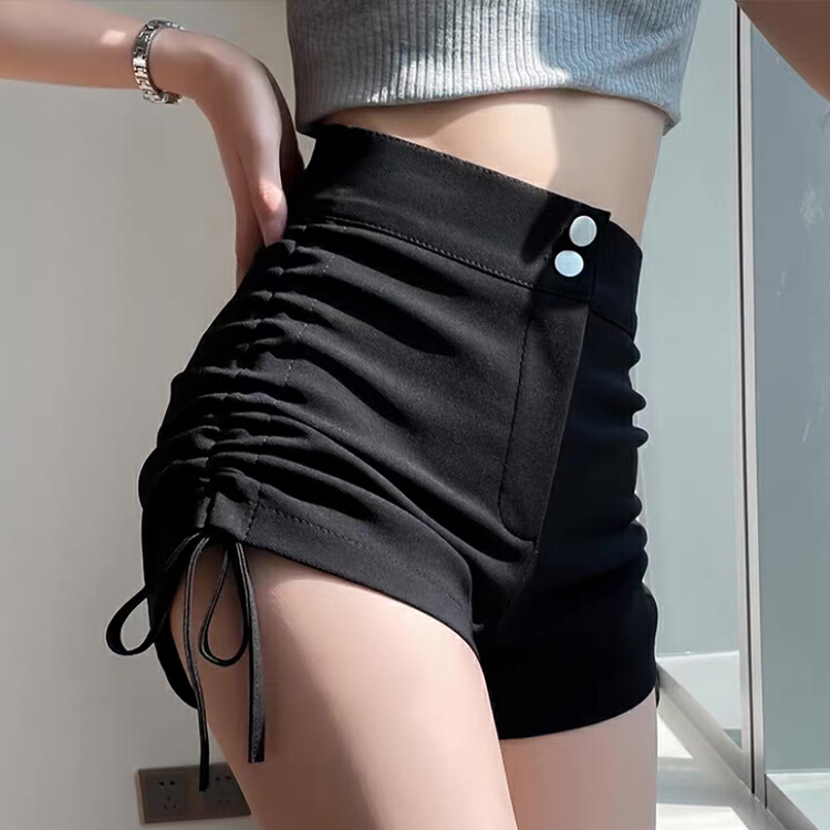 [fumigation] slim and elastic design high waist casual shorts 0280# lwy