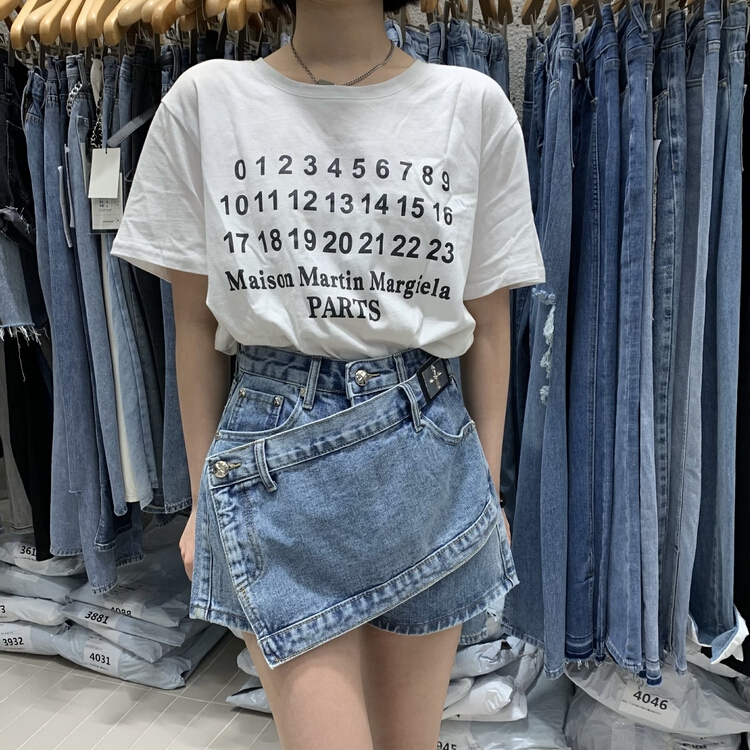 New in early summer! [X1] irregular design Vintage skirt and pants w339# LSL