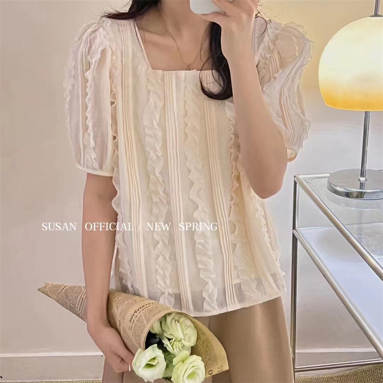 [Susan] strap simple age reducing shirt y733# LSW