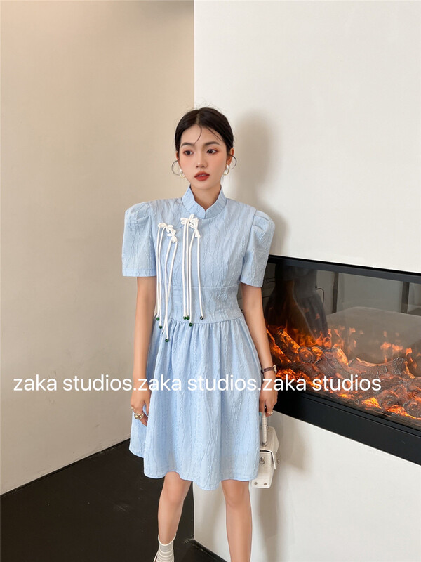 [Zaka] lady Pleated Dress 58285 # ll
